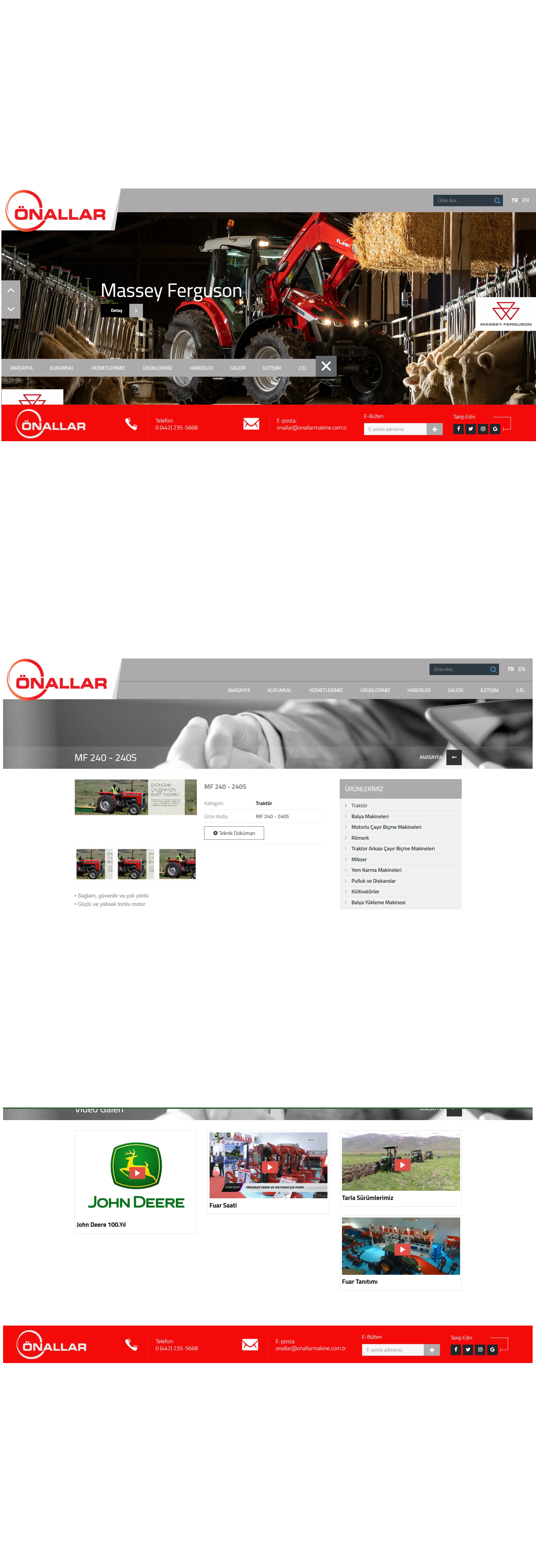 Önallar web sitesi proje görseli