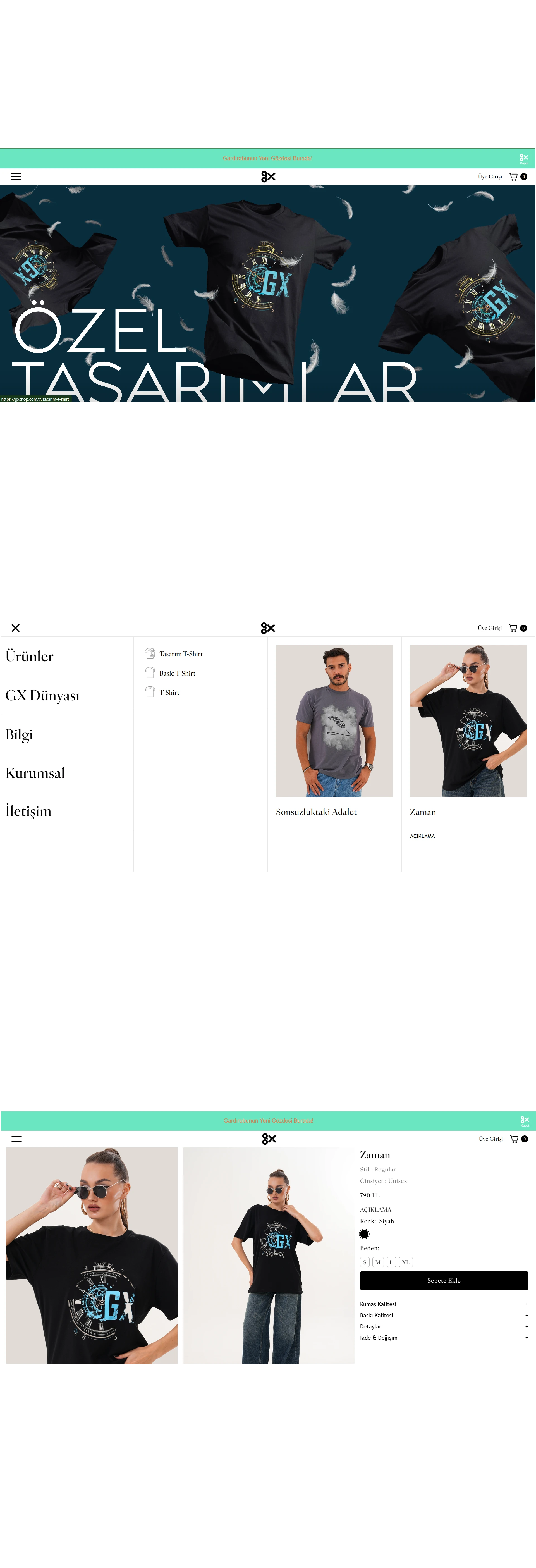 GX web sitesi proje görseli